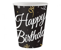 Kubeczki papierowe B&C Happy Birthday 250ml 6szt PW-KHBI GoDan