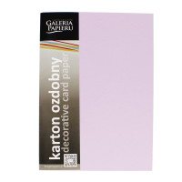 Karton ozdobny A4 (20) Gładki lawendowy satynowany Argo 210g 205505