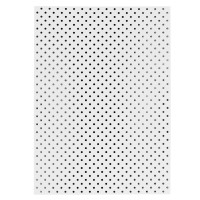 Karton ozdobny A4 (10) Metaliczne kropki srebrny  Argo 190g [208933]
