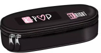 Piórnik saszetka usztywniona z wewnętrzną klapką Stright PC-01 Pink K-POP Majewski