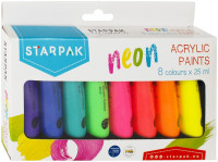 Farby akrylowe 8kol. 25ml. neon Euro-Trade Na prezent