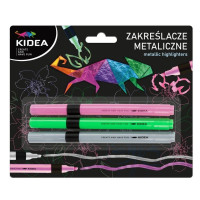 Zakreślacze metaliczne 3szt Kidea ZME3KA Derform