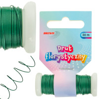 Drut florystyczny zielony 0,45mmx20m DF9 Brewis