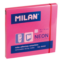 Karteczki samoprzylepne Neonowe 76x76 100 szt. róż Milan