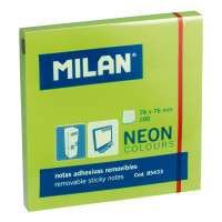 Karteczki samoprzylepne Neonowe 76x76 100szt. zielone Milan