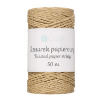 Sznurek papierowy skręcany 50m DPSZ-017 Dalprint kraft brązowy