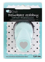 Dziurkacz ozdobny 1,6 cm Serce falbanka JCDZ-105-009 Dalprint