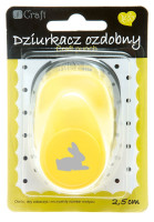Dziurkacz ozdobny 2,5 cm Królik  JCDZ-110-054 Dalprint
