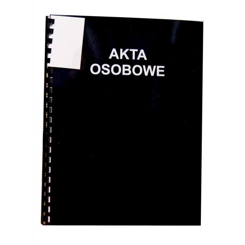 Teczka do akt osobowych z bindą zewnętrzną Konfex T02 czarna